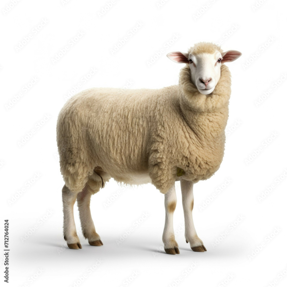 Sheep isolated on white background Sheep isolated on white background