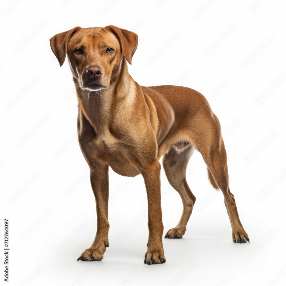 Dog isolated on white background