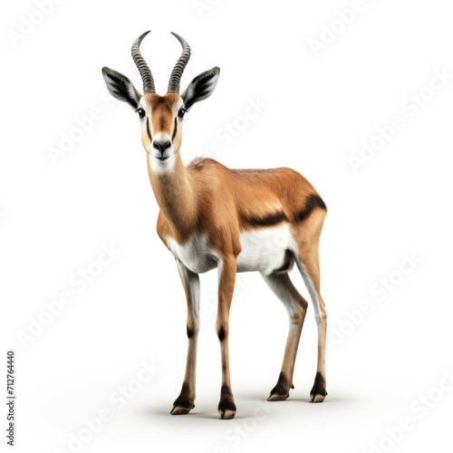 Gazelle isolated on white background