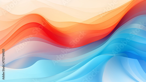 abstract background with waves colorful effect   Generate Ai
