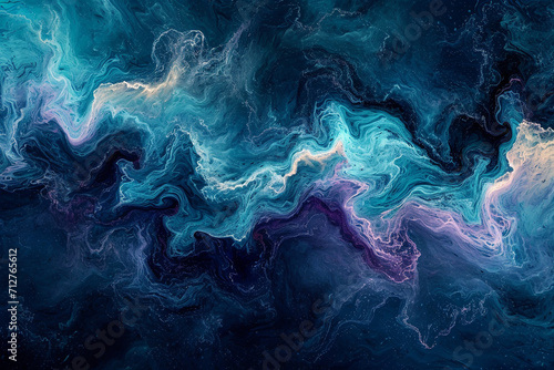 Flowing Marble Deep Colour Ocean Waves Texture