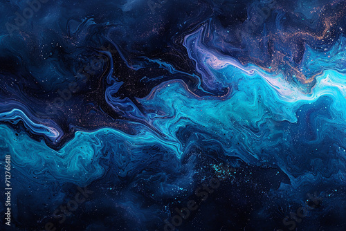 Flowing Marble Deep Colour Ocean Waves Texture © Moko