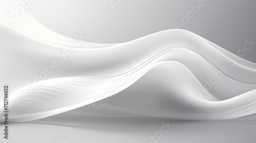 abstract wavy milk white background , Generate AI