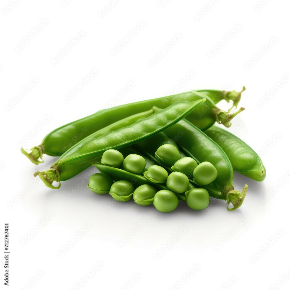 Peas isolated on white background Peas isolated on white background