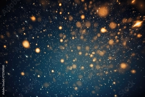 A long exposure shot of a star field, with the stars twinkling in the night sky