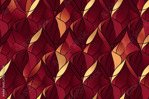 Burgundy cartoon illustration of a pattern