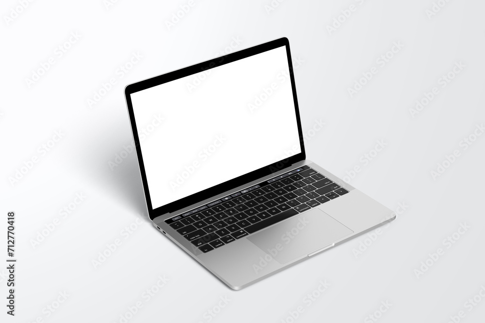 Realistic Laptop Screen Mockup 3d Rendering Realistic Laptop Screen Mockup 3d Rendering