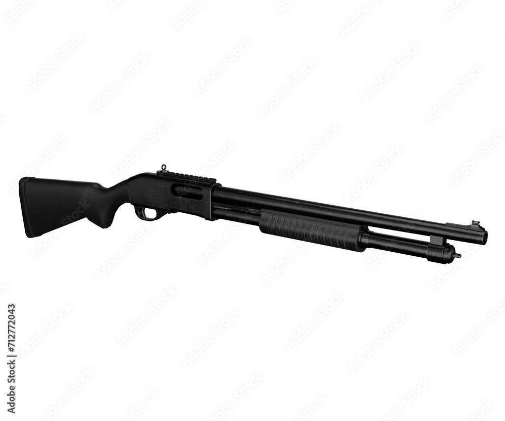 rapid action shotgun isolated on transparent background rapid action shotgun isolated on transparent background