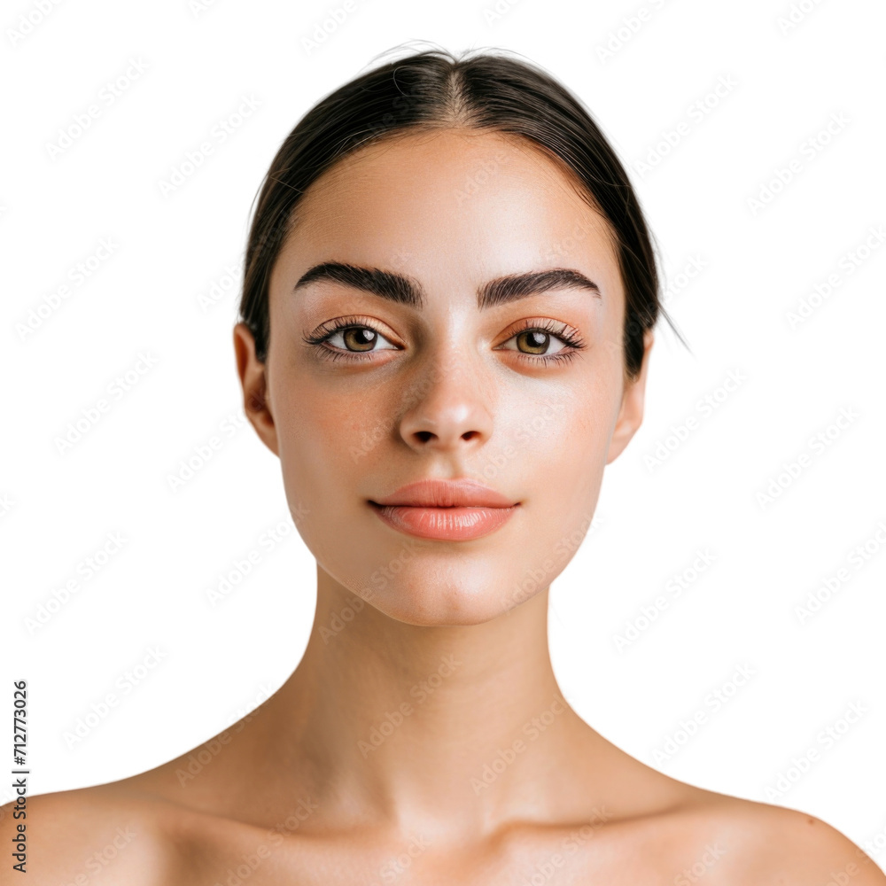 Fototapeta premium beauty female model in transparent background