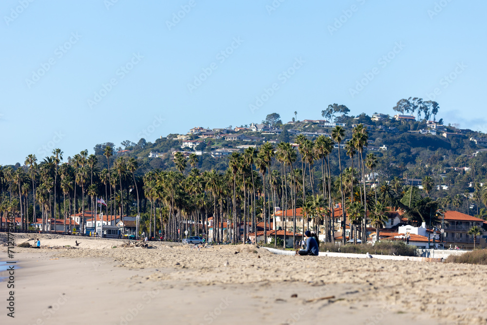 Sandy Beach Landscape Santa Barbara California Sandy Beach Landscape Santa Barbara California