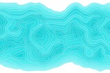 Cyan simple lined geometric pattern representing contour lines of a map