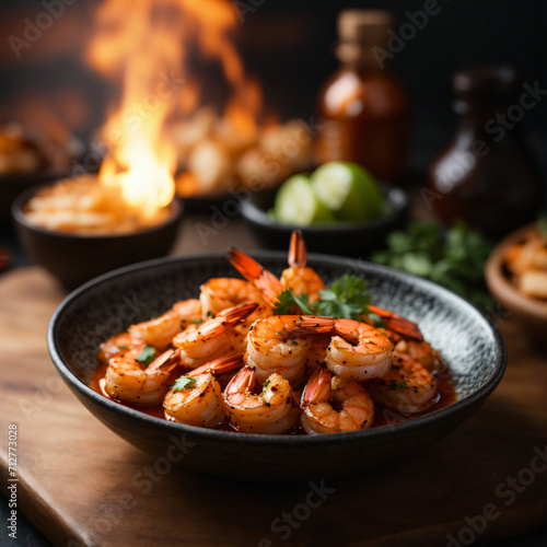 Honey Sriracha Grilled Shrimp Delight