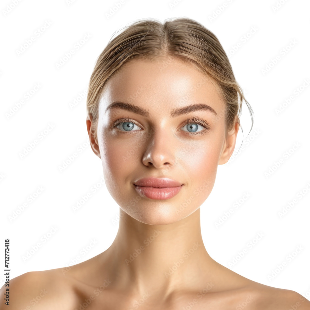 Fototapeta premium beauty female model in transparent background