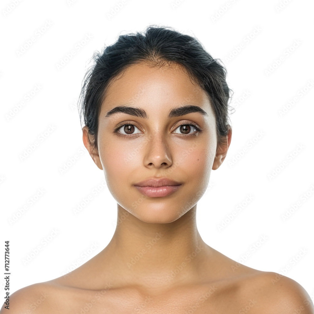 Fototapeta premium beauty female model in transparent background