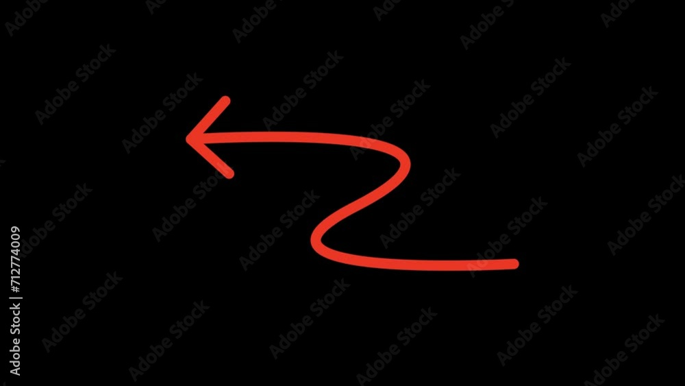 Back Arrow Animation with transparent background Back Arrow Animation with transparent background