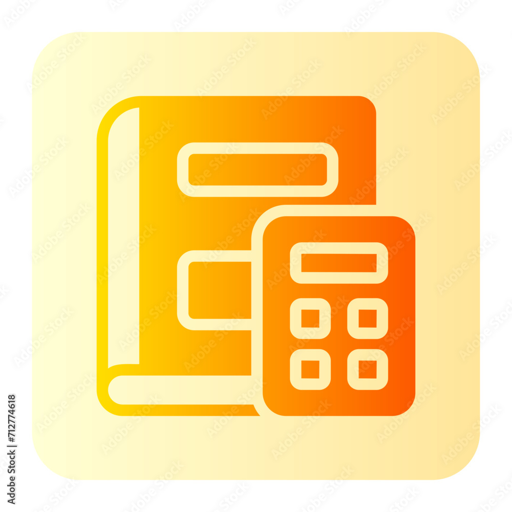 bookkeeping glyph icon