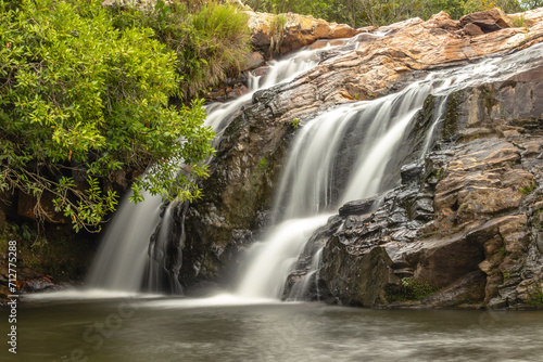 cachoeira na cidade de Boa Esperança, Estado de Minas Gerais, Brasil