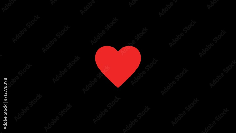 Heart burst Animation with transparent background Heart burst Animation with transparent background