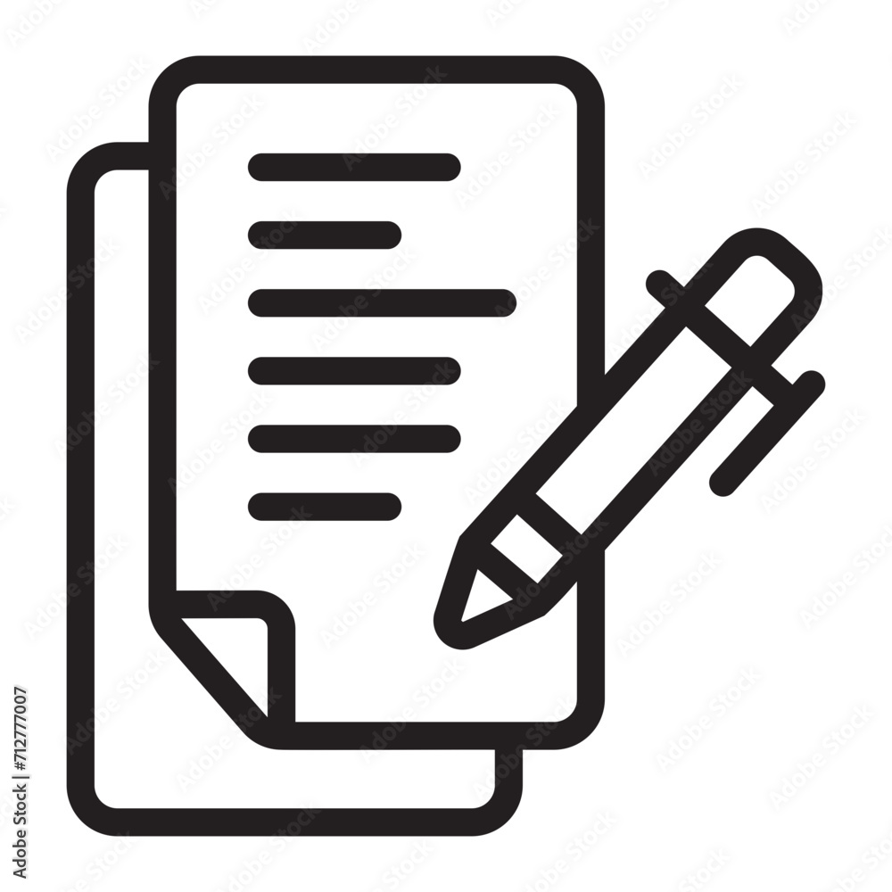 contract line icon contract line icon