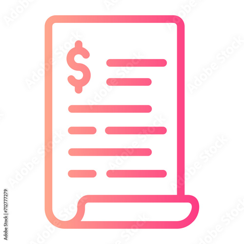 expenses gradient icon