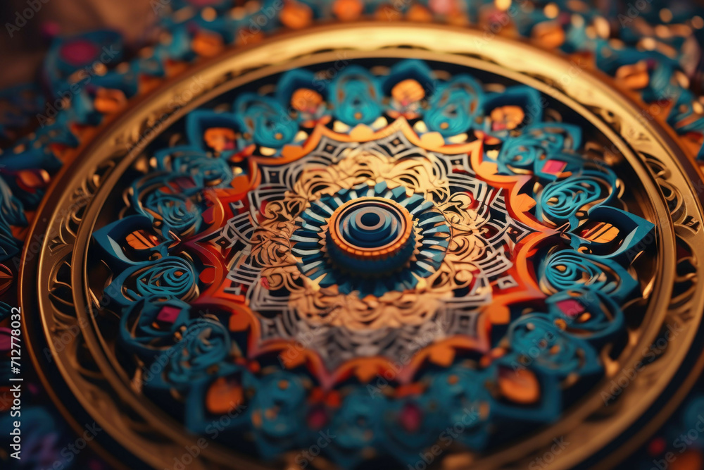 A colorful and intricate mandala design