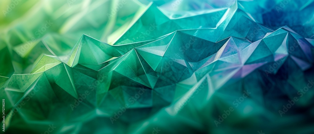 Futuristic background design of an Elegant Polygonal Interface, Emerald Green to Classic Blue Transition with Transparent Triangles background, can be used for website design app design. Futuristic background design of an Elegant Polygonal Interface, Emerald Green to Classic Blue Transition with Transparent Triangles background, can be used for website design app design.