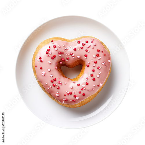 Plate of a Heart Shaped Val...