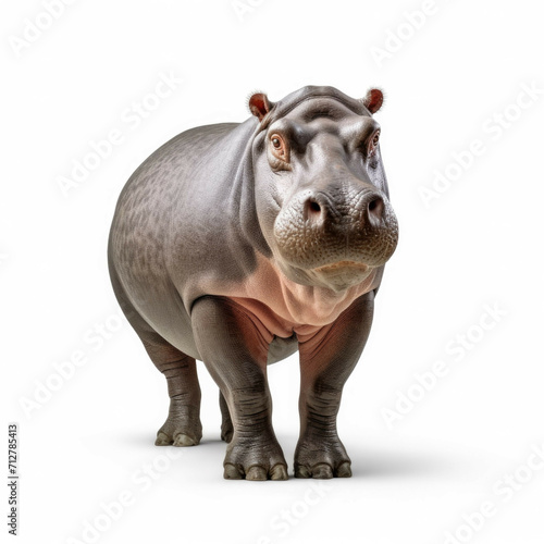 Hippopotamus isolated on white background © Michael Böhm
