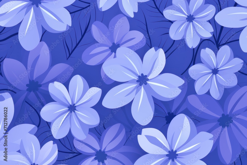 Periwinkle cartoon illustration of a pattern with one break in the pattern