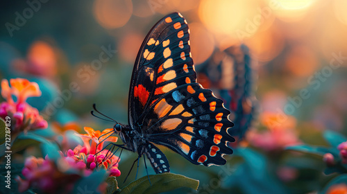 Butterfly on a flower © rani