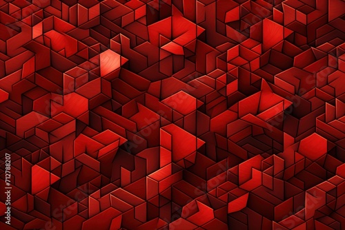 Red tessellations pattern