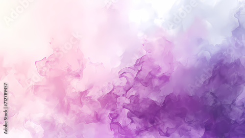 modern abstract soft colored background with watercolors and a dominant white and purple color photo