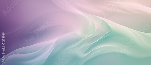 Soft dreamy muted pastel violet to a tranquil seafoam green gradient background, can be used for website design app design. photo