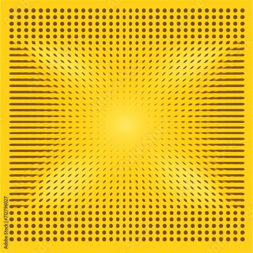 Yellow minimalist grid pattern