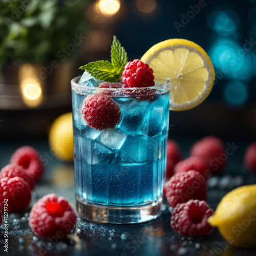 Sparkling Blue Raspberry Lemonade