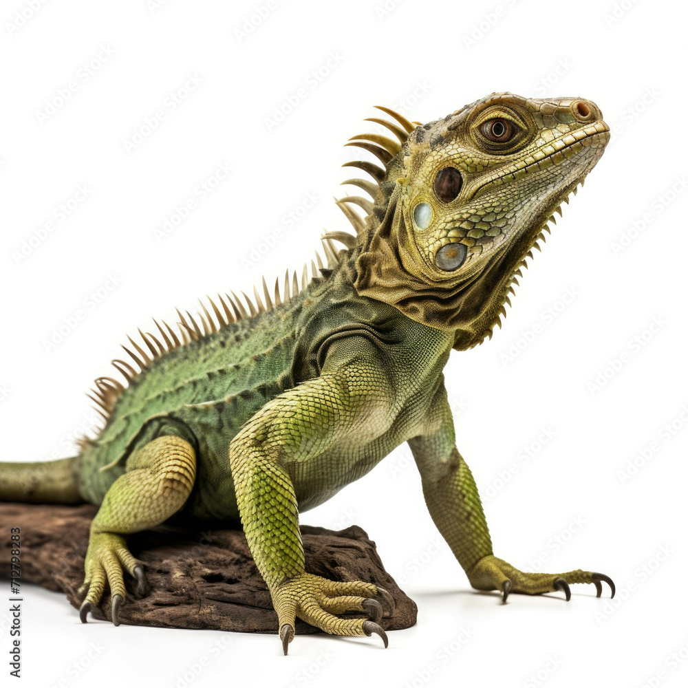 Basilisk isolated on white background Basilisk isolated on white background