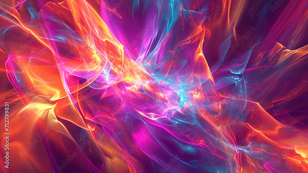 abstract digital art background with neon colors abstract digital art background with neon colors