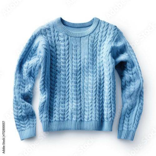 Blue Sweater isolated on white background
