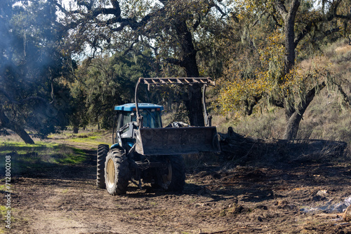 Tractor TV One Forty on Ranch Landscape