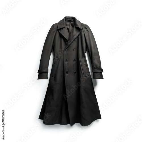 Black Coat isolated on white background