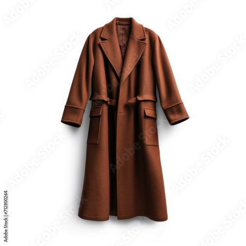 Brown Coat isolated on white background