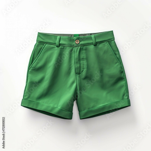 Green Shorts isolated on white background