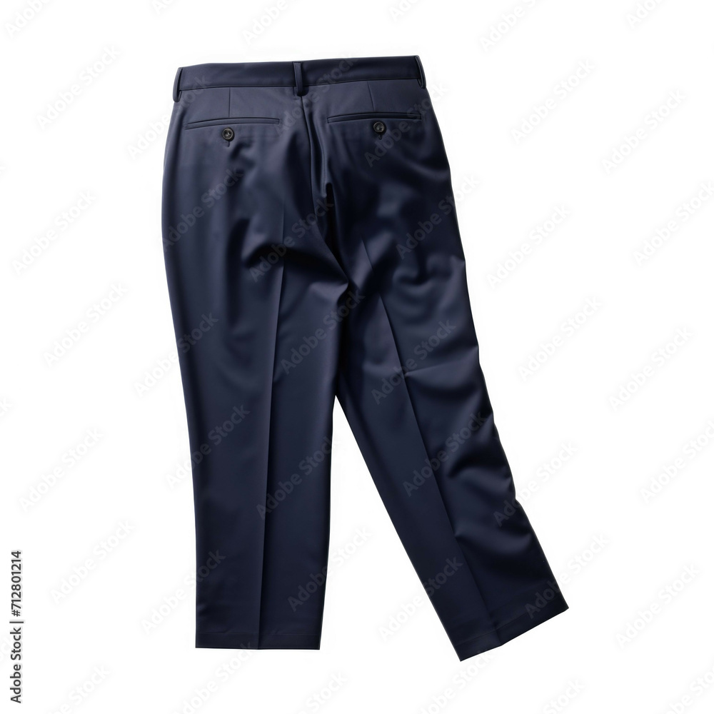 Navy Blue Trousers isolated on white background Navy Blue Trousers isolated on white background