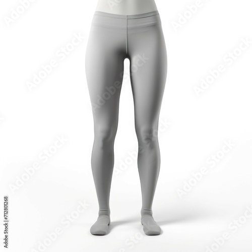 Gray Leggings isolated on white background