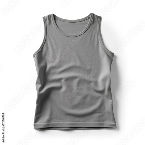 Gray Tank Top isolated on white background