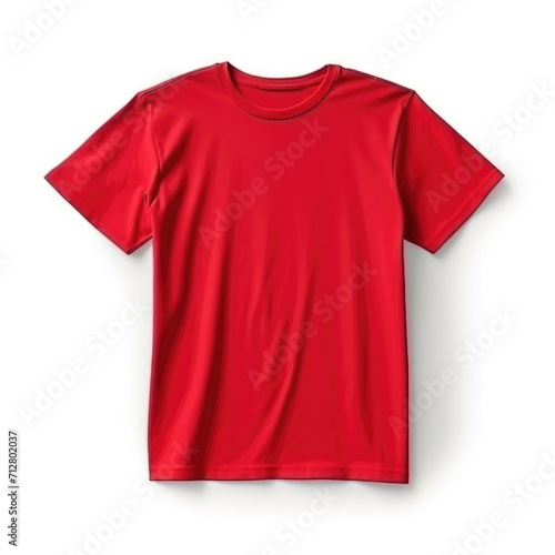 Red T-Shirt isolated on white background