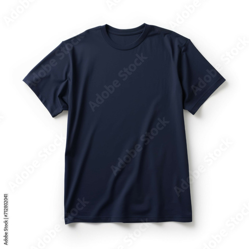 Navy Blue T-Shirt isolated on white background