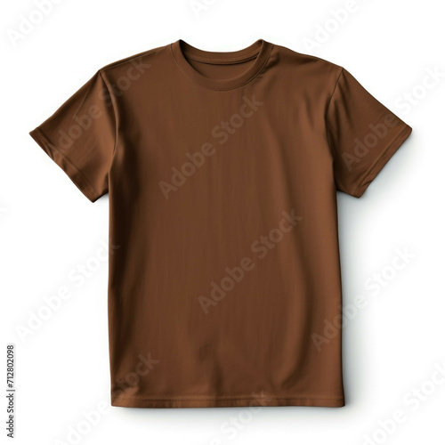 Brown T-Shirt isolated on white background