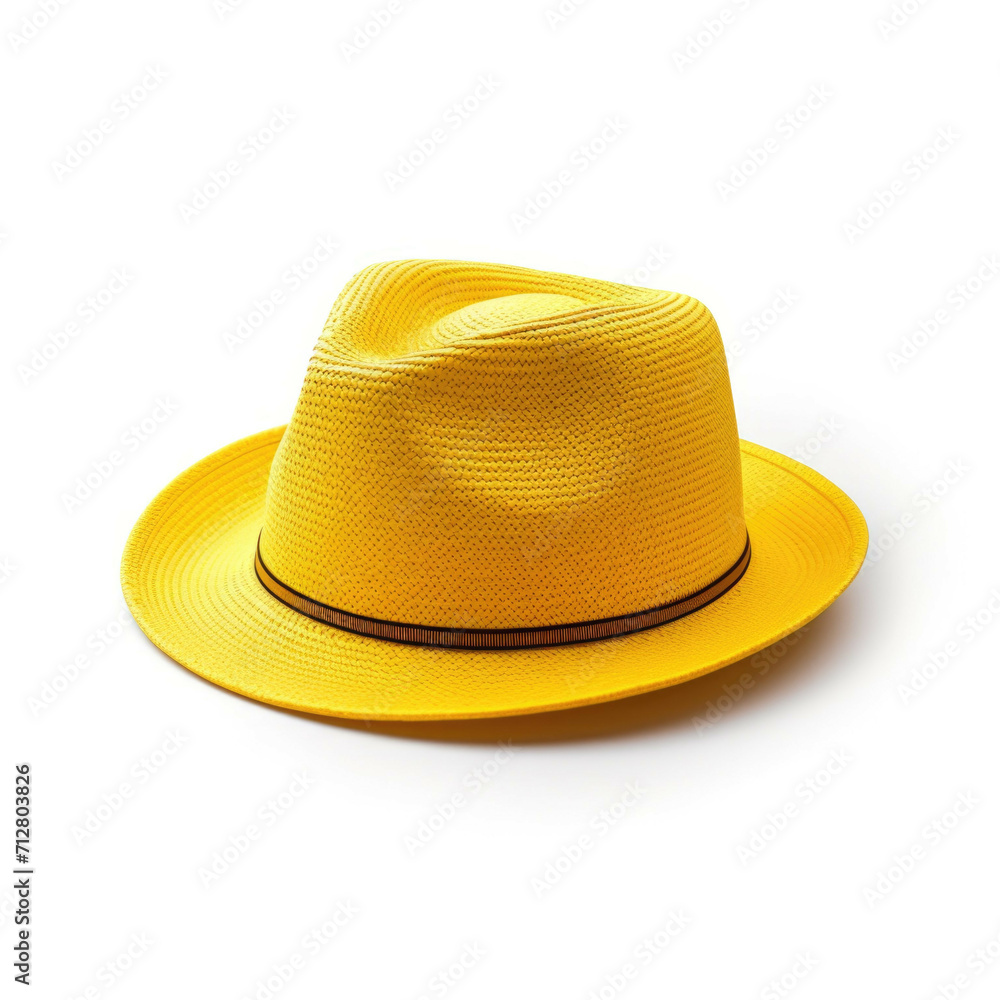 Yellow Hat isolated on white background Yellow Hat isolated on white background