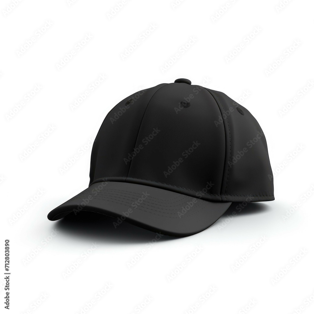 Fototapeta premium Black Cap isolated on white background